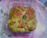 சீஸ் பிரெட் வெஜ் ஆம்லெட்(cheese bread veg omelette recipe in tamil) ரெசிபி ஸ்டேப் 3 புகைப்படம்