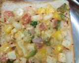 A picture of step 4 of Corn veggies sandwich.