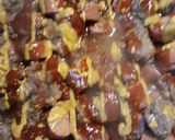 A picture of step 2 of Bacon Chili Cheesedog Casserole.