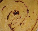 A picture of step 3 of Besan ka cheela.