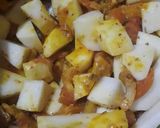 A picture of step 2 of Aloo ki sabji.