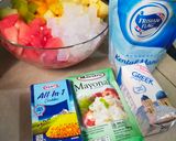 Foto langkah ke 1 dari resep Salad Buah Mayo Creamy.