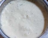 A picture of step 2 of Urad Dal ki curd pakodi chat.