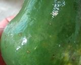 A picture of step 1 of Papaya chutney.