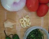 A picture of step 2 of Jhatpat Chicken masala karahi.