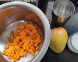 A picture of step 2 of Mango Frooti 🥭.