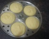 A picture of step 1 of Moong dal dhokla chat.
