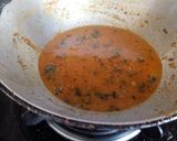 A picture of step 3 of Paneer korma with jeera rice.