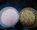 A picture of step 1 of Gujarati kadhi khichdi.