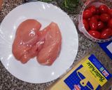 Csirkemell "színesen" töltve recept fázis 1 fotója