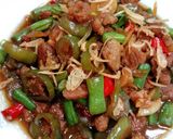 Foto langkah ke 10 dari resep Buncis Daging tumis Cabe Ijo.