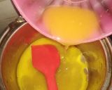 A picture of step 1 of White Chocolate Orange Mousse Parfat.