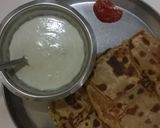 A picture of step 9 of Corn spinach cheesy pocket parathas.