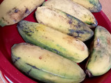 Pisang panggang (oil free) with topping meses & kental manis