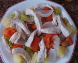 Foto del paso 3 de la receta: Ensalada de tomate, pollo y patata