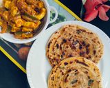 मजेदार पनीर की सब्जी विद लच्छा पराठा रेसिपी चरण 10 फोटो