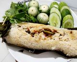 Foto langkah ke 11 dari resep Nasi bakar teri petai.