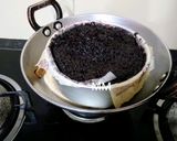 A picture of step 5 of Chocolate Brownie (no eggs).