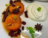 A picture of step 4 of Honey-Baked Persimmons with Star anise and Cinnamon:.