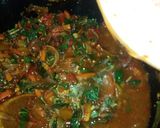 A picture of step 7 of Alkubus with vegetable soup.