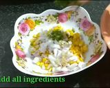 A picture of step 2 of Sweet corn Chaat.
