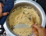 A picture of step 3 of Suji ki tikkiya  #KokabandCookpad #Foodies&Friends.