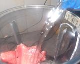 A picture of step 2 of Watermelon slush.