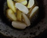A picture of step 1 of Rui Aloo Mache Jhal.