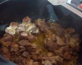 A picture of step 1 of Kadai mutton.
