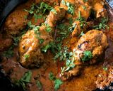 A picture of step 12 of Chicken Changezi.