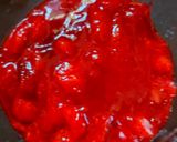 A picture of step 2 of Strawberry pudding.