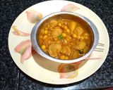 A picture of step 6 of Mutter Soya Ghugni.