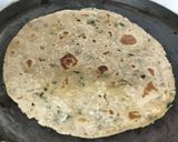 A picture of step 6 of Curry leaves Chapati.