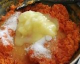 A picture of step 3 of Gajar halwa with gulab jamun twist.