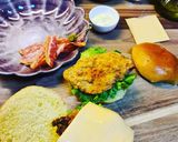 Pas rețetă Hamburger cu pui crocant ❤🤗🥓🍔🍗 4 fotografie