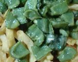 A picture of step 6 of Aaloo Shimla Mirch (green Bell Pepper).