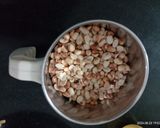 A picture of step 2 of Rich in healthy fats peanuts butter and peanuts butter dry fruits Burfi.