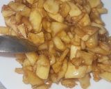 صورة لخطوة 2 من وصفة قاطو بتفاح مقرمش و بنين😋🍎🍎🍏🍏