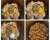 A picture of step 5 of Manipur style Chana Kanghou / kala chana.