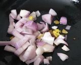 A picture of step 5 of Kadai Paneer.