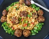 A picture of step 6 of Manchurian fried rice.