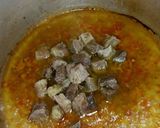 A picture of step 7 of Fried rice with beef meat.