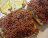 A picture of step 2 of Jalapeno and Cornbeef on White Bread.