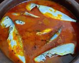 A picture of step 6 of Kerala sardine fish curry.