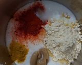 A picture of step 4 of Kadhi pakora.