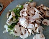Foto del paso 3 de la receta: 🥒🍄🥒🍄 cuscús al champiñón con tortilla de verduras🥒🍄🥕🥒