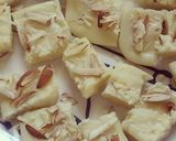 A picture of step 3 of Milk Burfi.