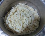 A picture of step 1 of Chicken noodles and fried rice.