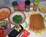 A picture of step 1 of Fried spaghetti.