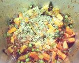A picture of step 6 of Masala bhaat.